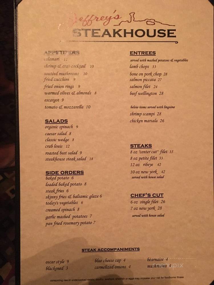The Ghost Bar - Moab, UT menu_pic