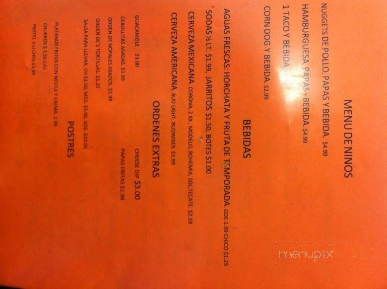 Taqueria La Bodeguita - Hot Springs, AR menu_pic
