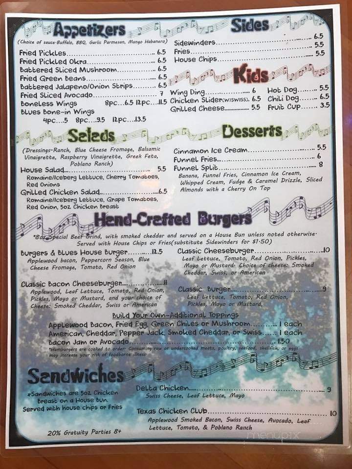House of Burgers and Blues - Broken Bow, OK menu_pic