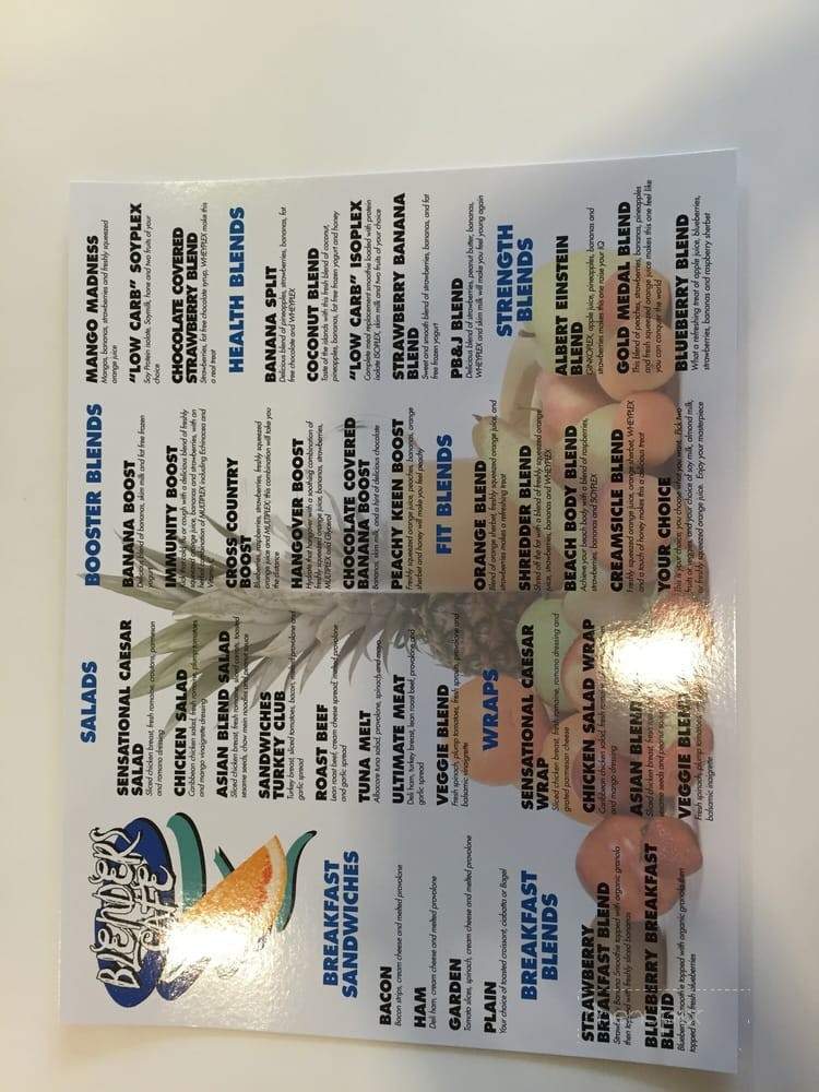 Blenders Juice & Coffee Bar - Edmond, OK menu_pic