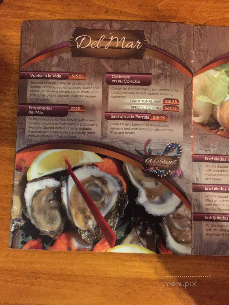 Alebrijes Mexican Bistro - Incline Village, NV menu_pic