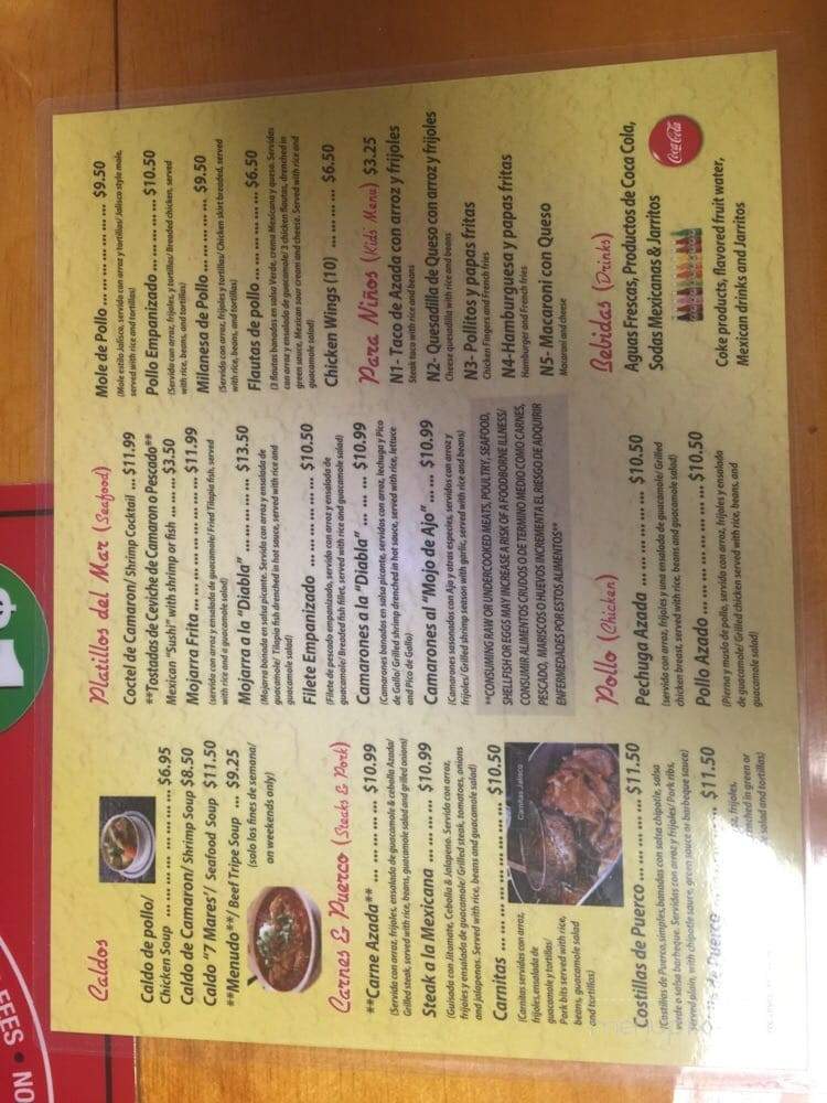 Taqueria El Rey - Martinez, GA menu_pic