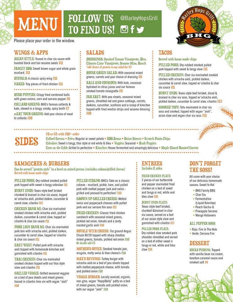 Schooner Bar & Grill - Redondo Beach, CA menu_pic