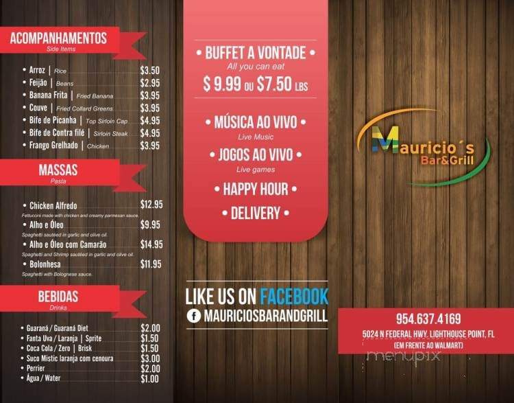 Mauricios Bar and Grill - Lighthouse Point, FL menu_pic