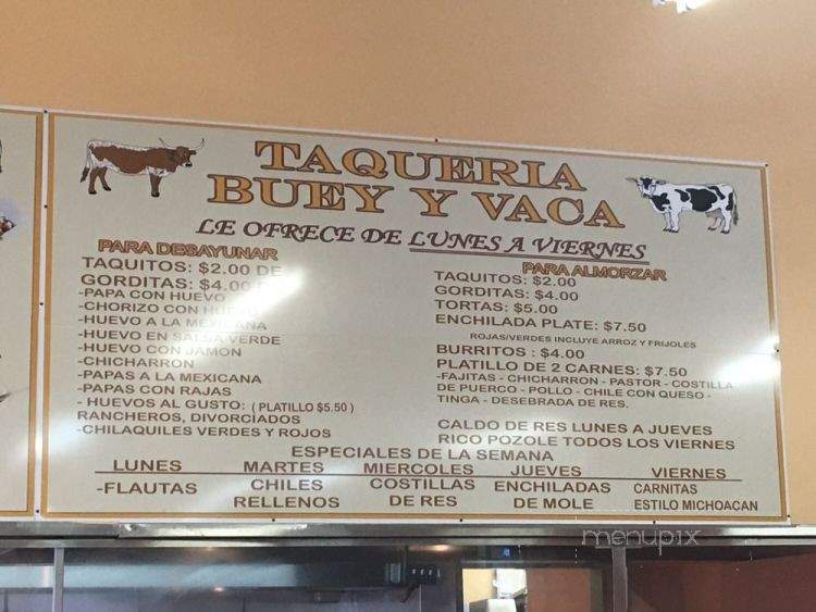 Buey-Y-Vaca - Houston, TX menu_pic
