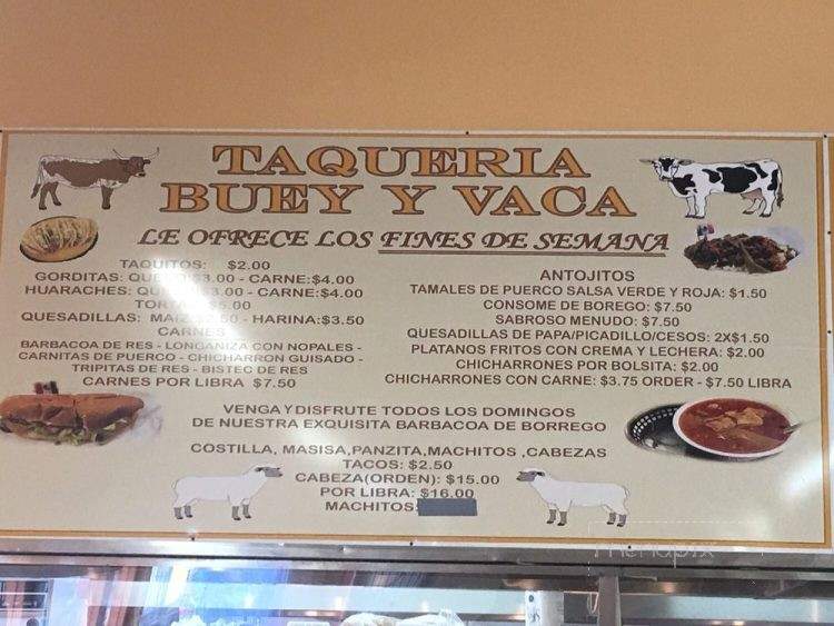 Buey-Y-Vaca - Houston, TX menu_pic