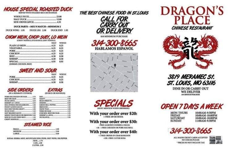 Dragons Place - Saint Louis, MO menu_pic