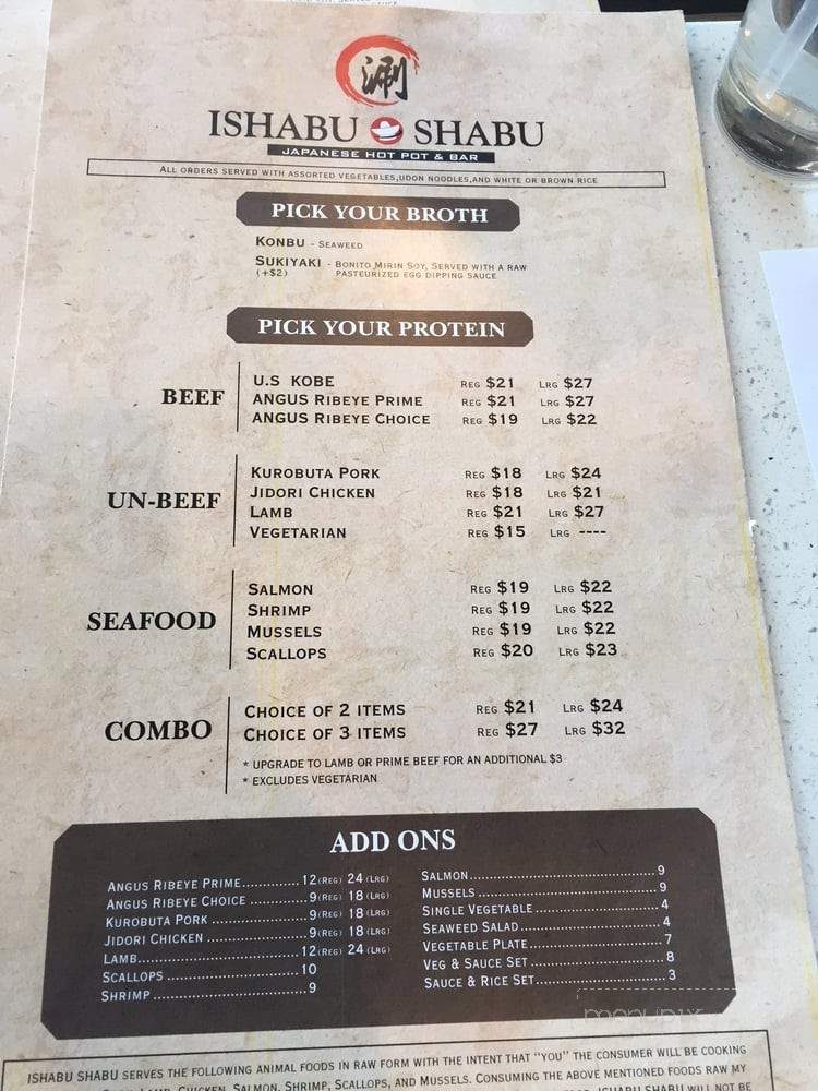 IShabu Shabu - Redondo Beach, CA menu_pic