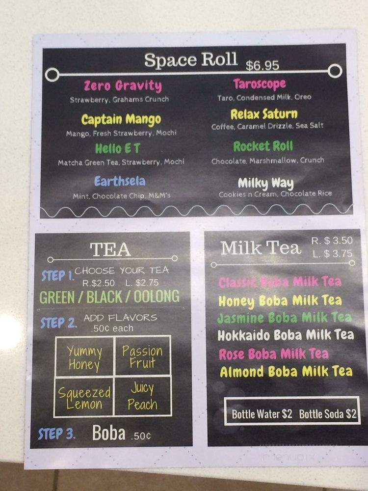 Space Roll - Chino, CA menu_pic