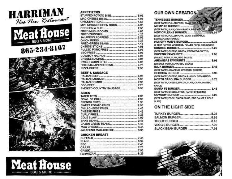 /28706690/Meat-House-BBQ-and-More-Harriman-TN - Harriman, TN