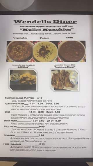 Wendell's Diner - Harriman, TN menu_pic