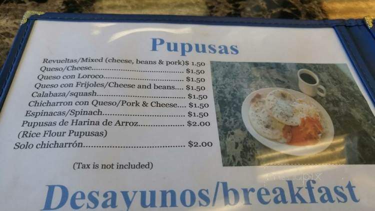 Restaurante y Pupuseria Lemus - Los Angeles, CA menu_pic