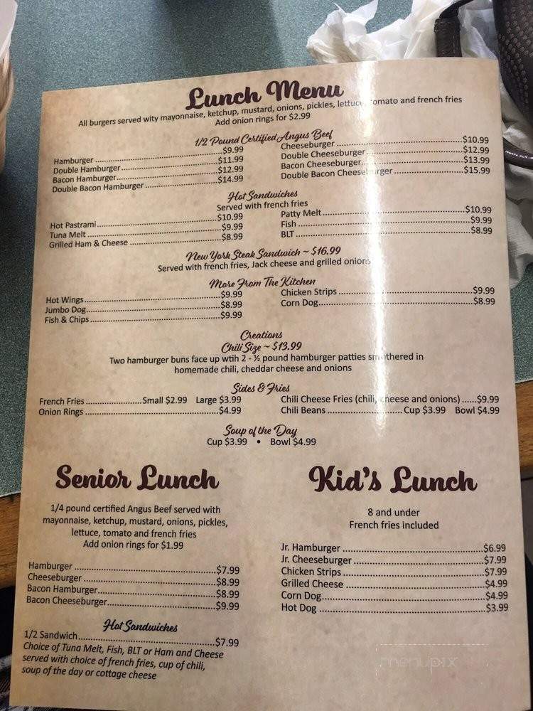 Galt's Old Town Diner - Galt, CA menu_pic