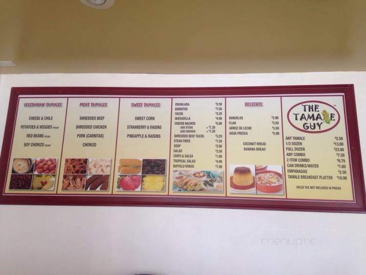 The Tamale Guy - Claremont, CA menu_pic