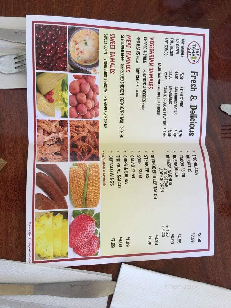 The Tamale Guy - Claremont, CA menu_pic
