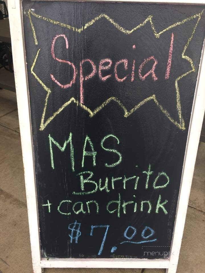 Mas Tacos - Grants Pass, OR menu_pic