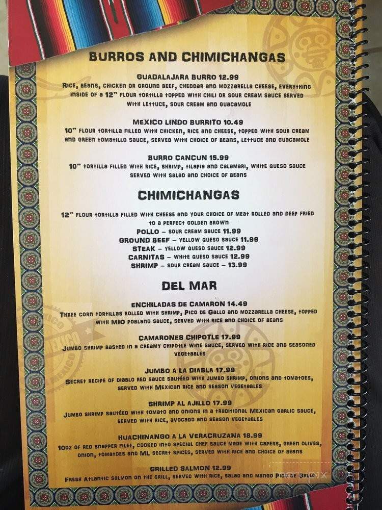 Mexico Lindo Restaurant - Cape Coral, FL menu_pic