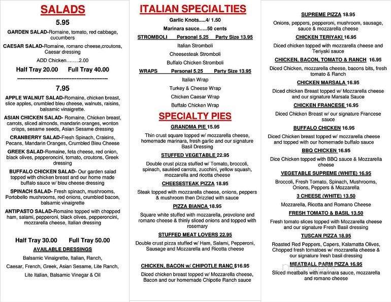Dino's Pizza Express - Wilkes-Barre, PA menu_pic