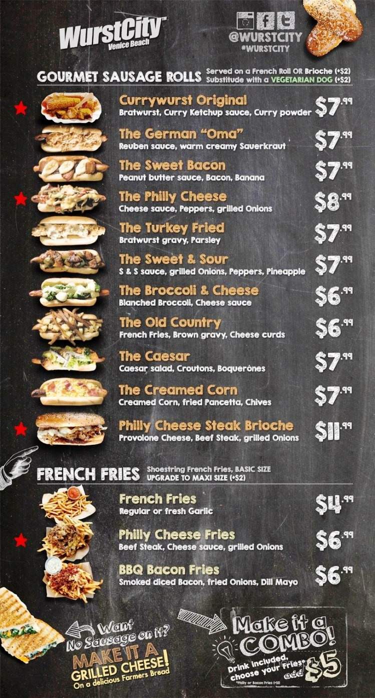 Wurst City Venice Beach - Los Angeles, CA menu_pic