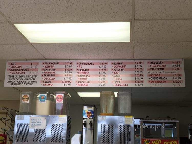 Tortas Nissi - Waco, TX menu_pic