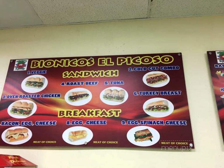 Bionicos El Picoso - Bell Gardens, CA menu_pic