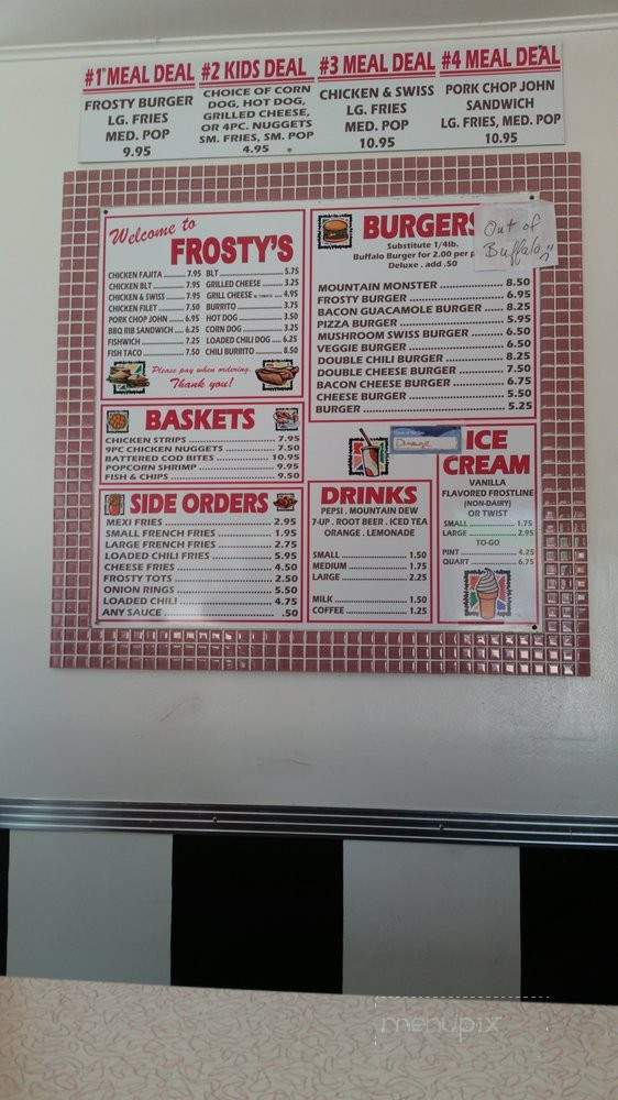Frosty's - Saint Regis, MT menu_pic
