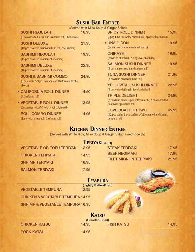 Yokoso - Fredonia, NY menu_pic