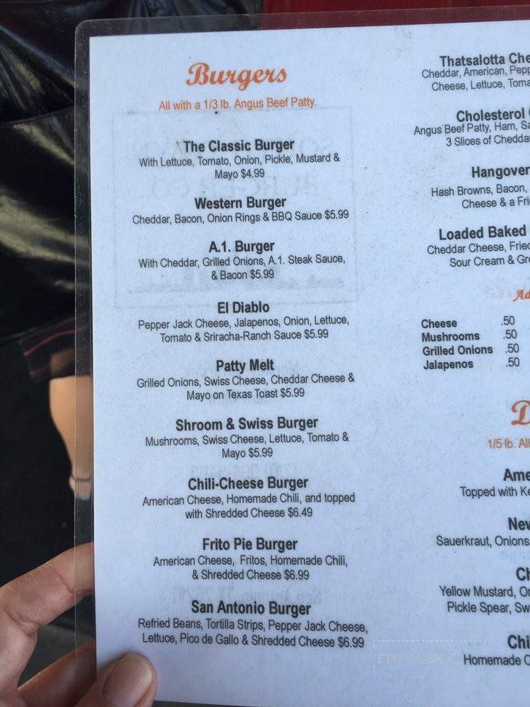 South Town Burger Co. - San Antonio, TX menu_pic