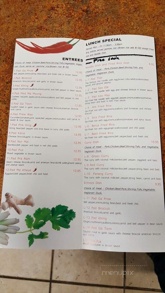 Atit Thai Restaurant - New Rochelle, NY menu_pic