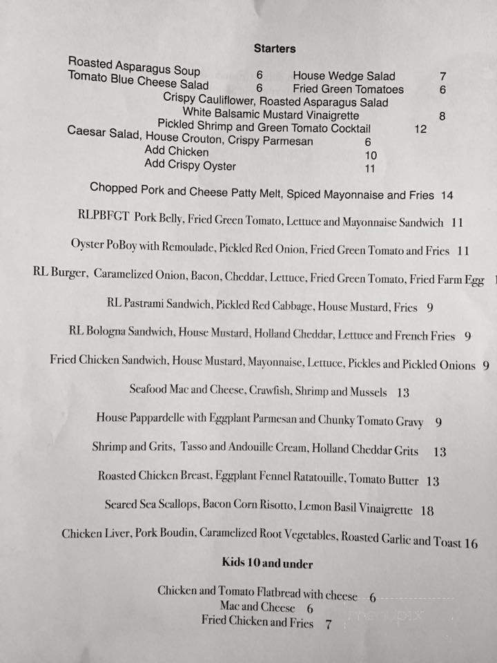 Raven and Lily - Oakland, TN menu_pic