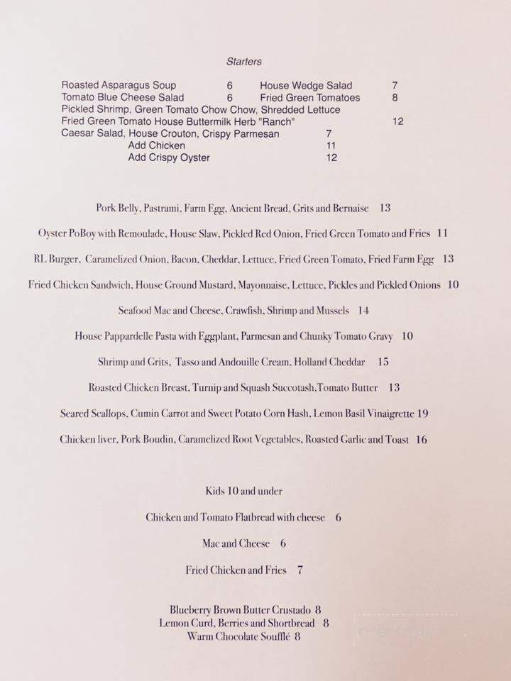 Raven and Lily - Oakland, TN menu_pic