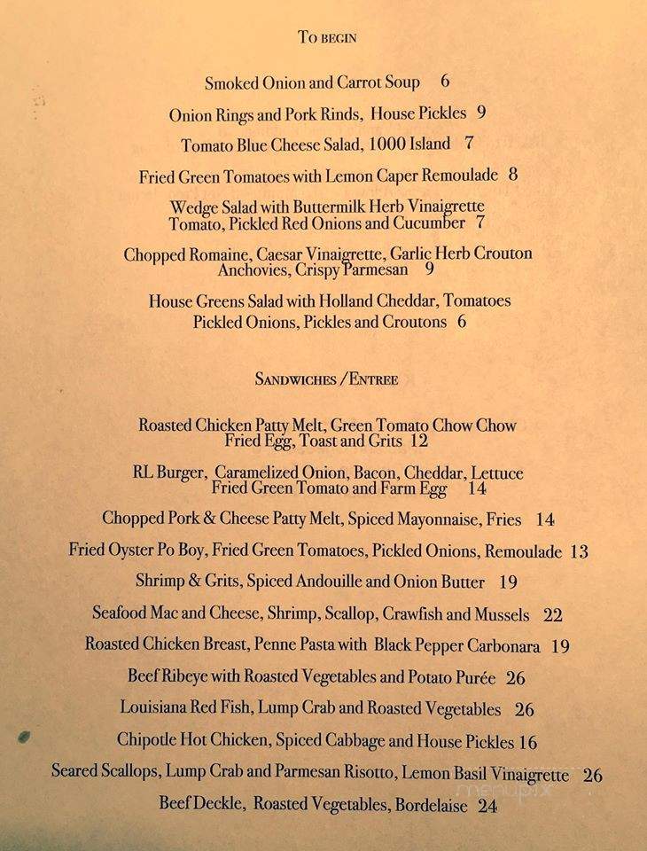 Raven and Lily - Oakland, TN menu_pic
