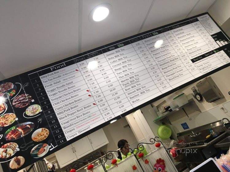 U Tea Cafe - Oakland, CA menu_pic