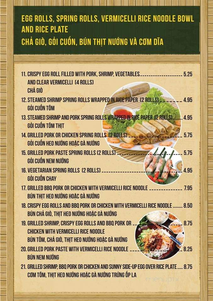 Pho M - Folsom, CA menu_pic
