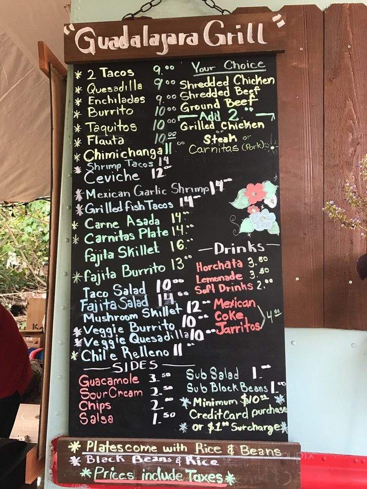 Guadalajara Grill - Laie, HI menu_pic