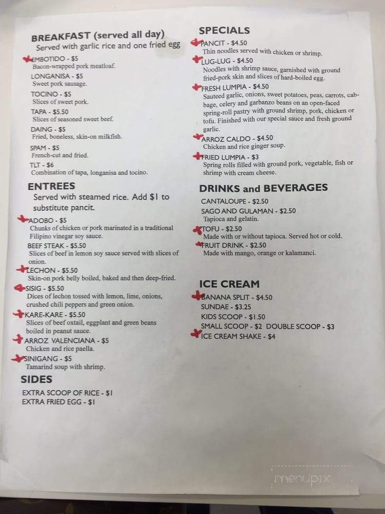 Halo Halo Cafe & Ice Cream Parlor - Chula Vista, CA menu_pic