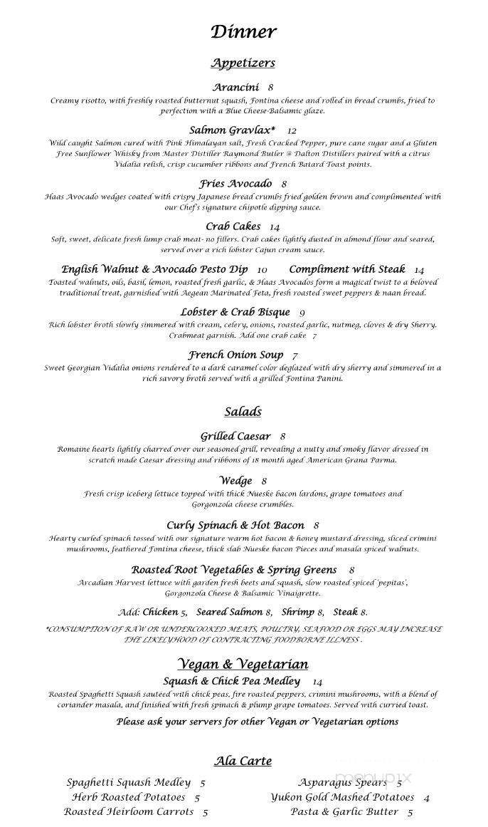 Cyra's - Dalton, GA menu_pic