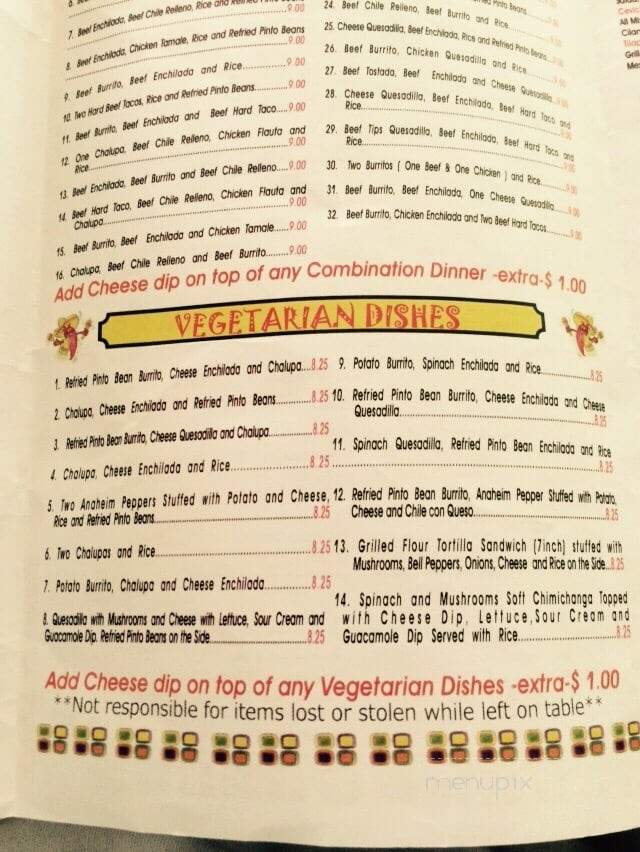 Rey Azteca - Pittsburgh, PA menu_pic