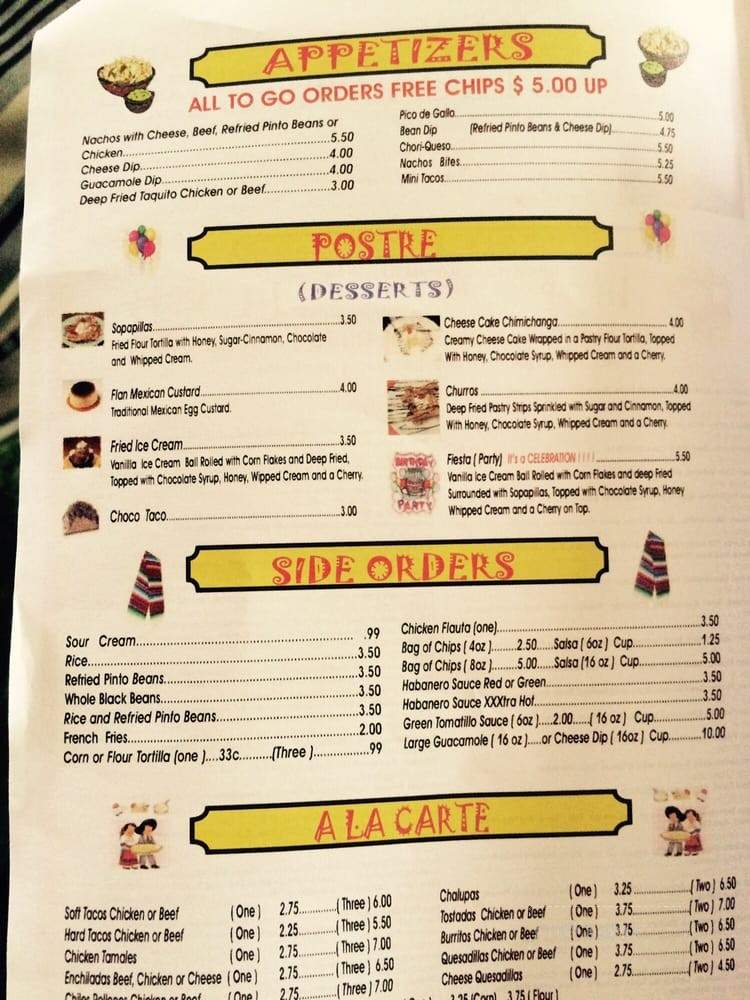 Rey Azteca - Pittsburgh, PA menu_pic