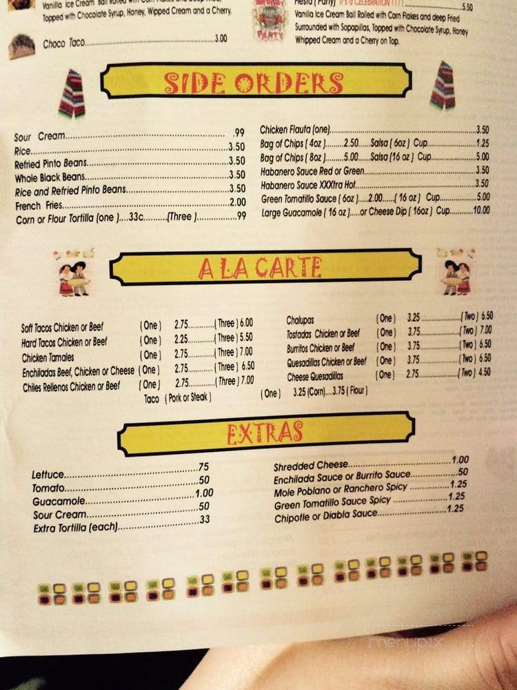 Rey Azteca - Pittsburgh, PA menu_pic
