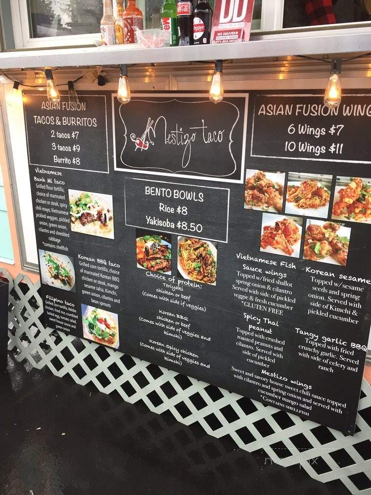 Mestizo Taco - Happy Valley, OR menu_pic