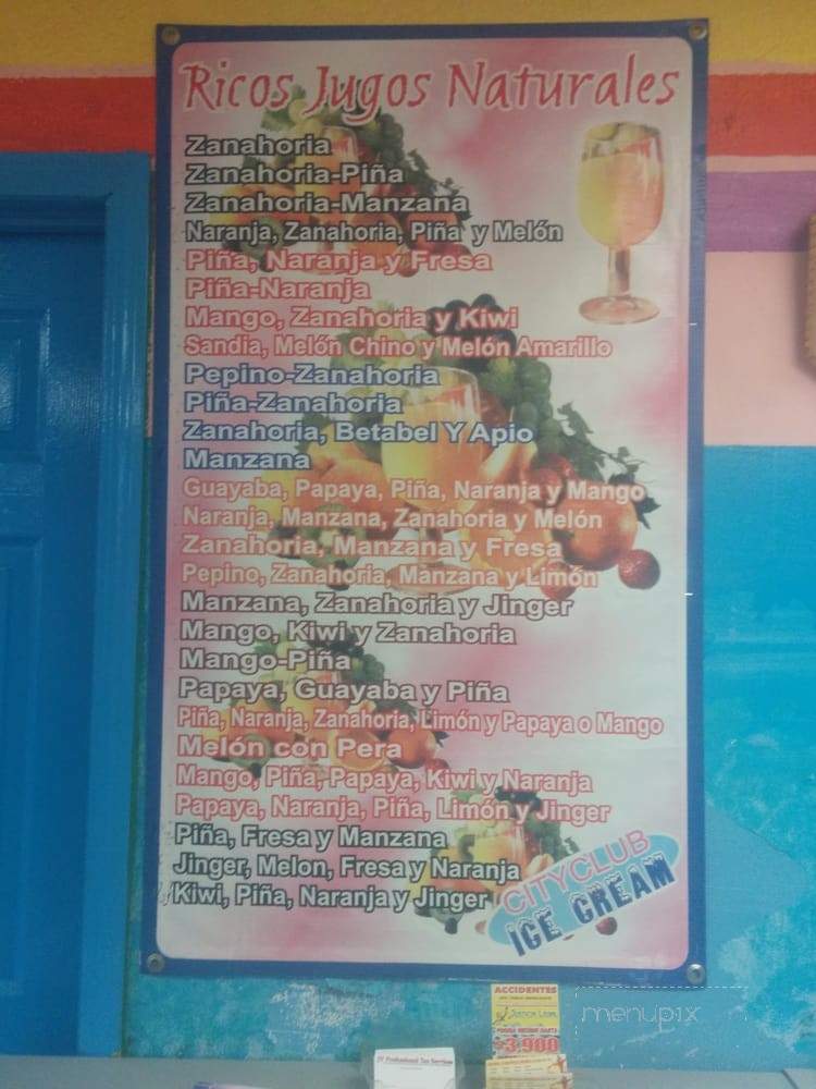 City Club Ice Cream Shop - Compton, CA menu_pic