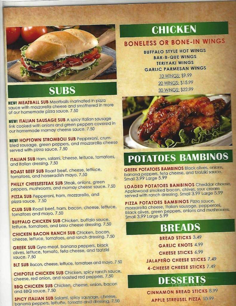 Bambinos Pizza & Subs - Hopkinsville, KY menu_pic