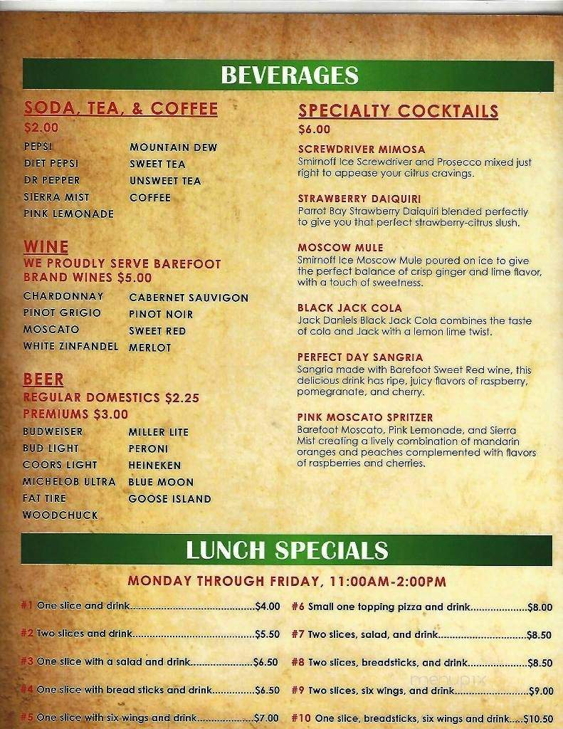 Bambinos Pizza & Subs - Hopkinsville, KY menu_pic