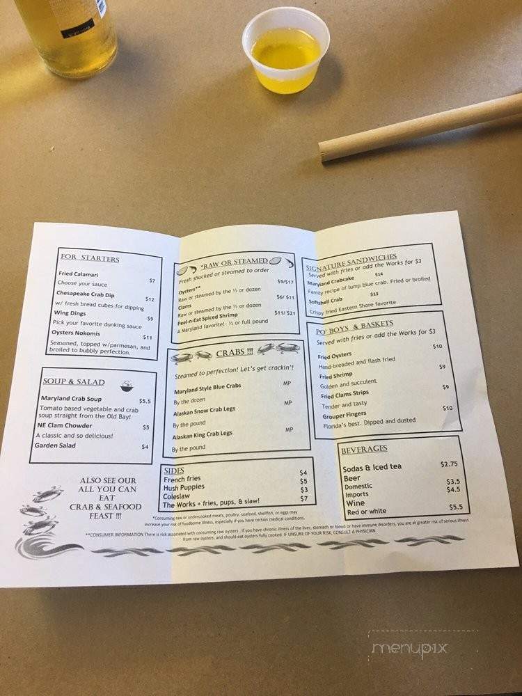 Nokomis Crabhouse - Nokomis, FL menu_pic
