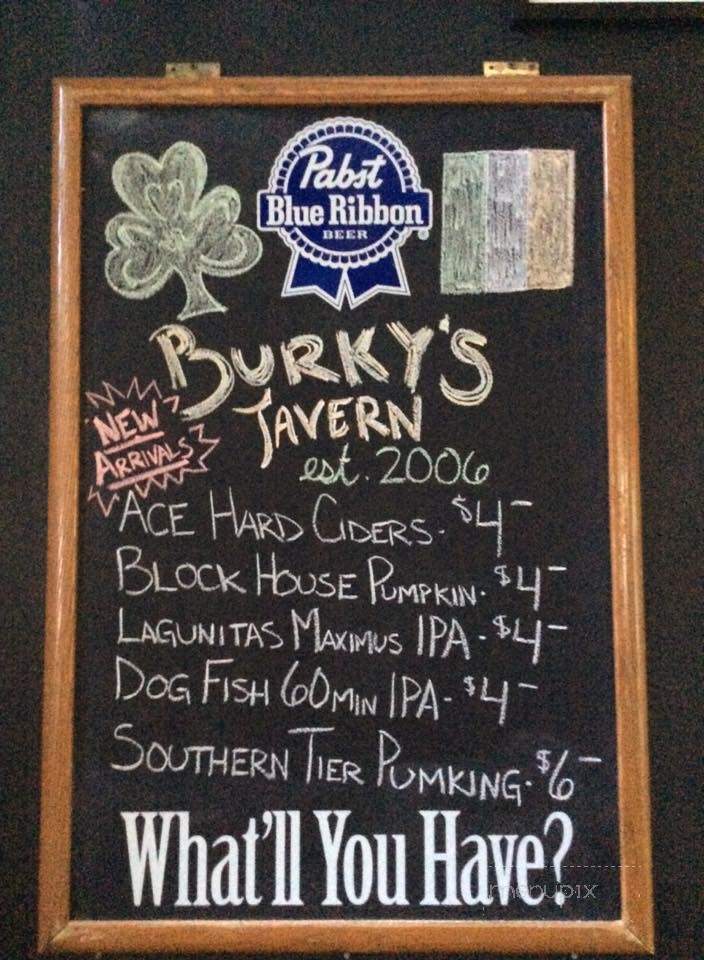 Burky's Tavern - Greensburg, PA menu_pic