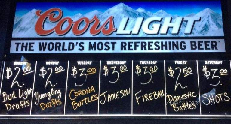 Burky's Tavern - Greensburg, PA menu_pic