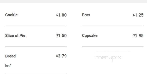 Fay's Willow Tree Coffee and Bakery - Olivet, MI menu_pic