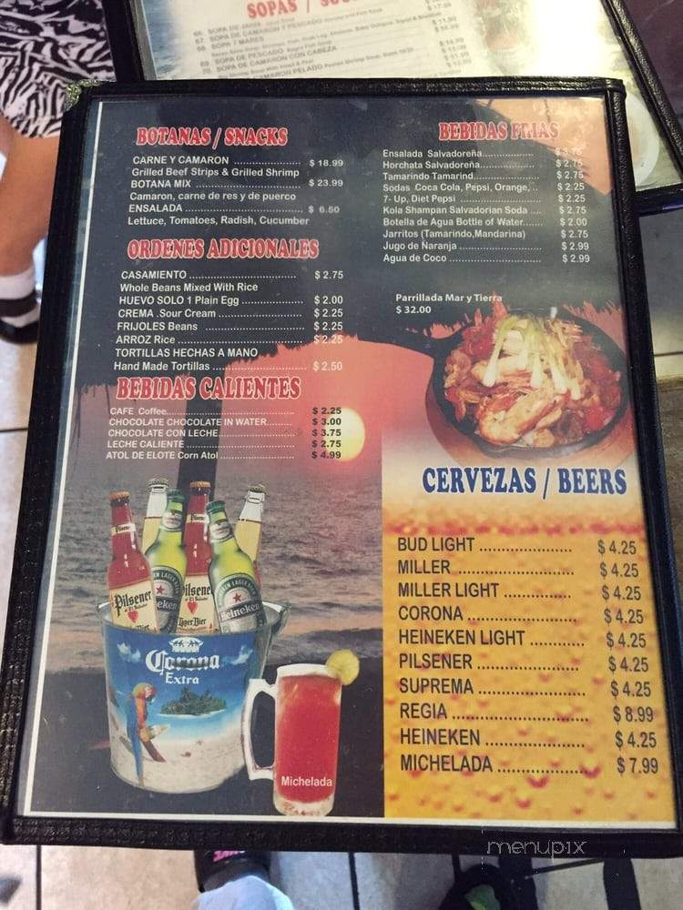 Mi Sombrero Azul - Los Angeles, CA menu_pic