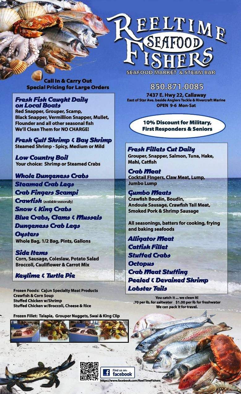 ReelTime Fishers - Panama City, FL menu_pic